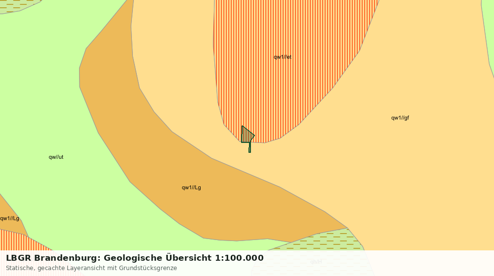 Statische Kartenansicht: LBGR Brandenburg: Geologische Übersicht 1:100.000