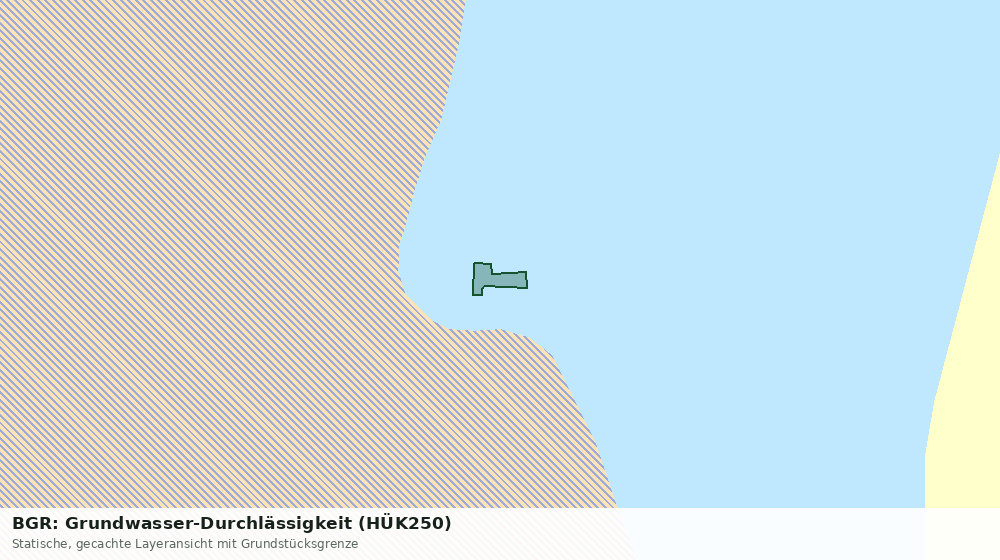 Statische Kartenansicht: BGR: Grundwasser-Durchlässigkeit (HÜK250)