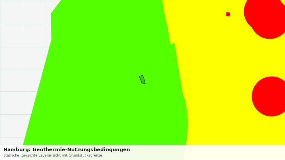 Statische Kartenansicht: Hamburg: Geothermie-Nutzungsbedingungen