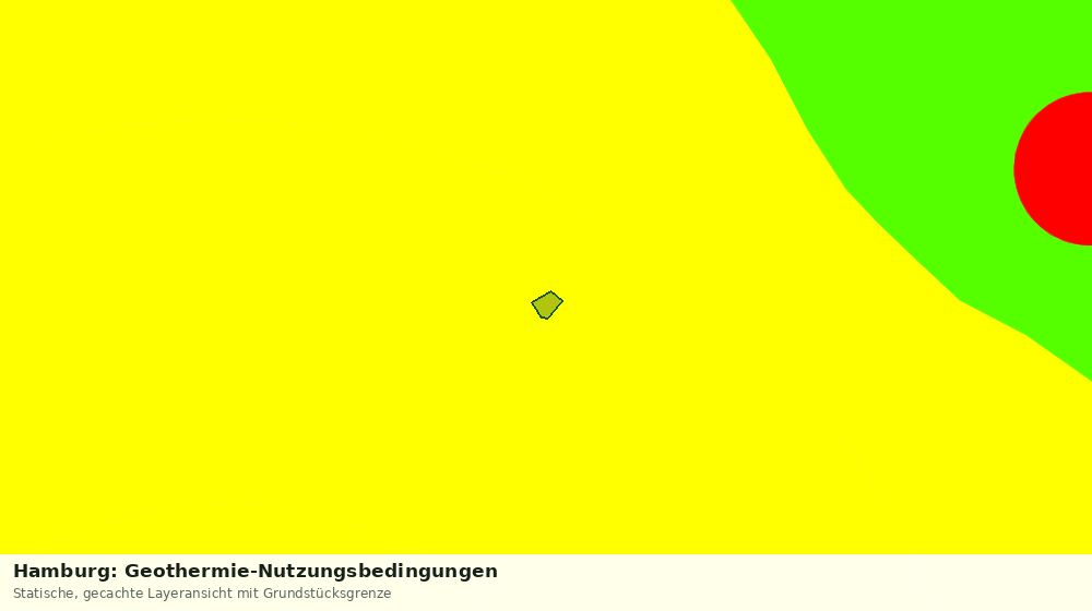 Statische Kartenansicht: Hamburg: Geothermie-Nutzungsbedingungen