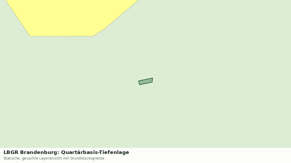Statische Kartenansicht: LBGR Brandenburg: Quartärbasis-Tiefenlage