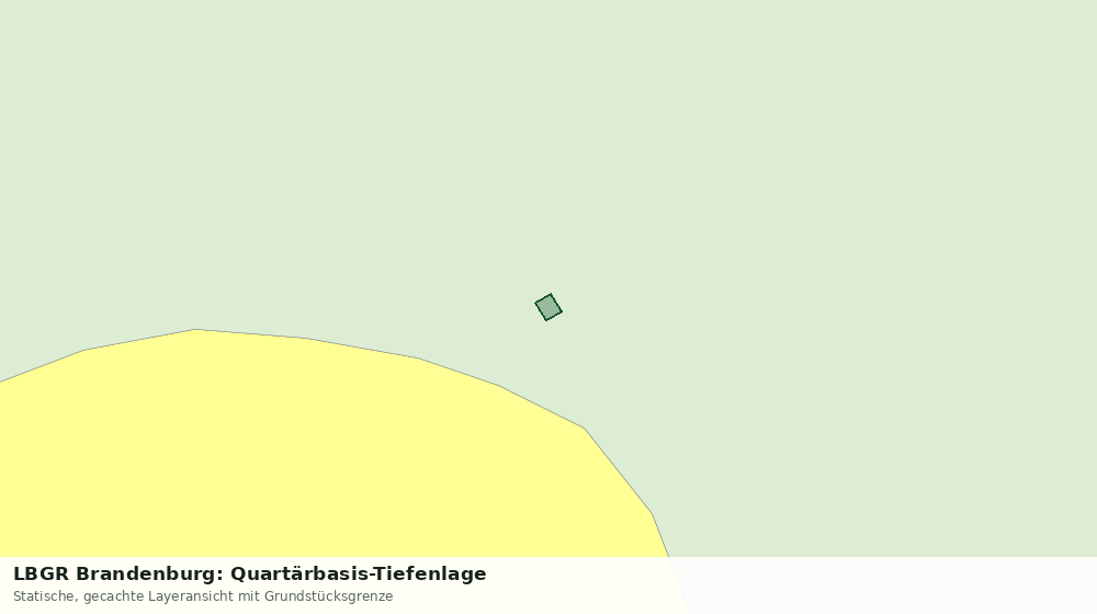 Statische Kartenansicht: LBGR Brandenburg: Quartärbasis-Tiefenlage