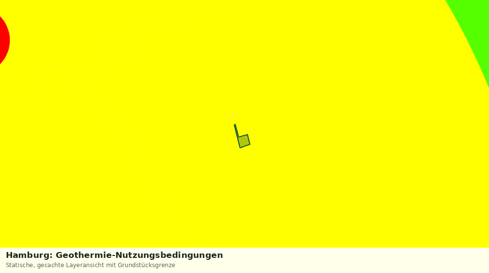 Statische Kartenansicht: Hamburg: Geothermie-Nutzungsbedingungen