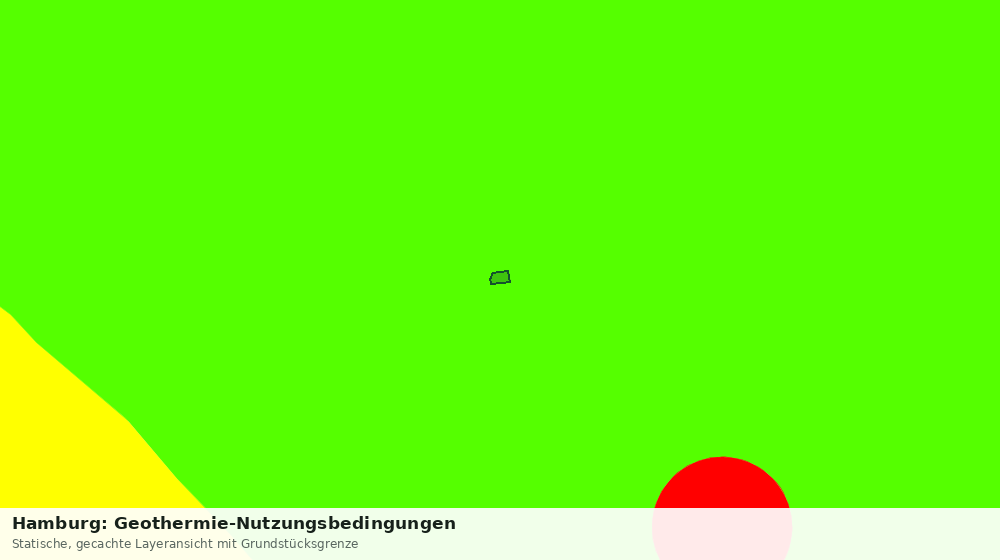 Statische Kartenansicht: Hamburg: Geothermie-Nutzungsbedingungen
