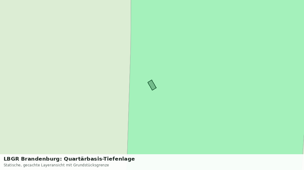 Statische Kartenansicht: LBGR Brandenburg: Quartärbasis-Tiefenlage