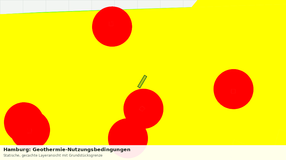 Statische Kartenansicht: Hamburg: Geothermie-Nutzungsbedingungen
