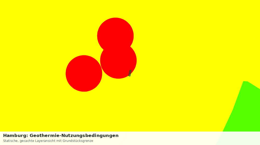 Statische Kartenansicht: Hamburg: Geothermie-Nutzungsbedingungen