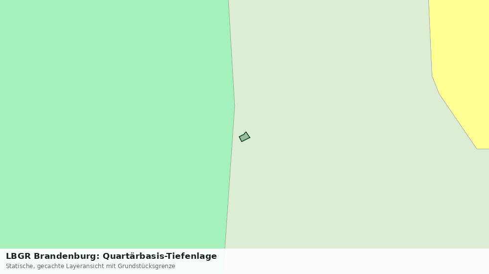 Statische Kartenansicht: LBGR Brandenburg: Quartärbasis-Tiefenlage