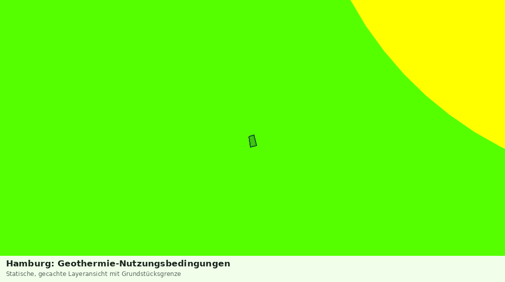 Statische Kartenansicht: Hamburg: Geothermie-Nutzungsbedingungen