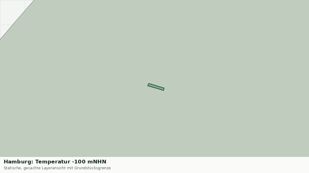 Statische Kartenansicht: Hamburg: Temperatur -100 mNHN