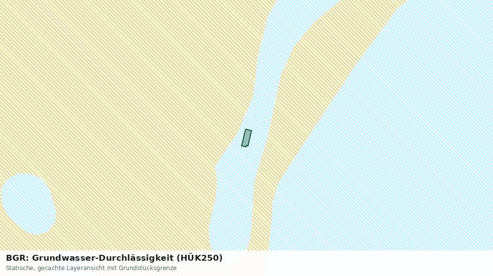 Statische Kartenansicht: BGR: Grundwasser-Durchlässigkeit (HÜK250)