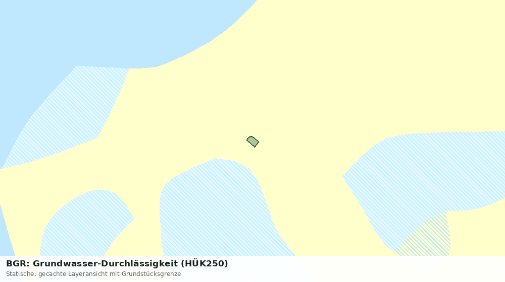 Statische Kartenansicht: BGR: Grundwasser-Durchlässigkeit (HÜK250)