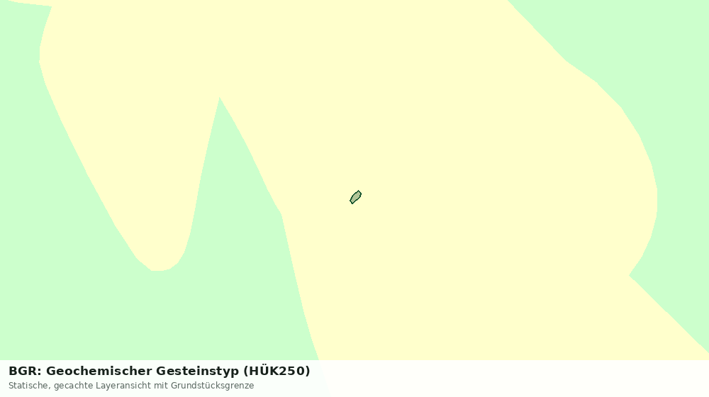 Statische Kartenansicht: BGR: Geochemischer Gesteinstyp (HÜK250)