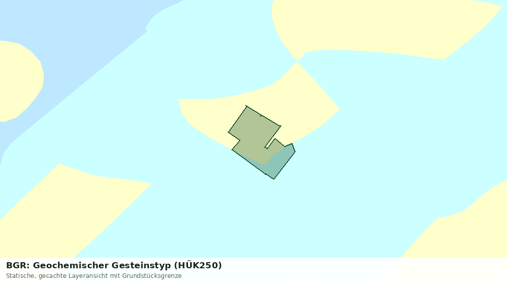 Statische Kartenansicht: BGR: Geochemischer Gesteinstyp (HÜK250)