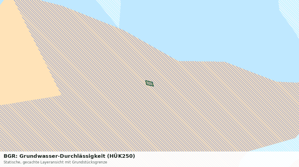 Statische Kartenansicht: BGR: Grundwasser-Durchlässigkeit (HÜK250)