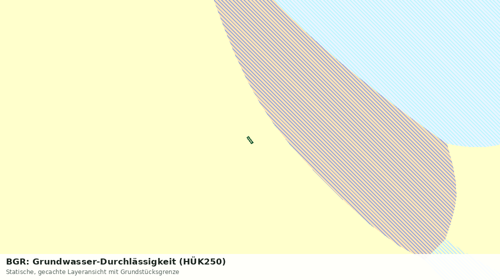 Statische Kartenansicht: BGR: Grundwasser-Durchlässigkeit (HÜK250)