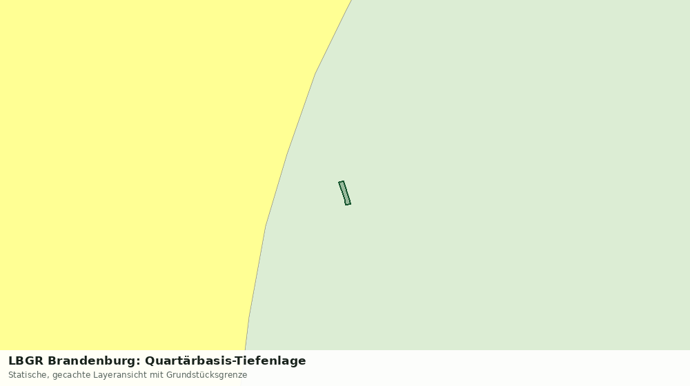 Statische Kartenansicht: LBGR Brandenburg: Quartärbasis-Tiefenlage