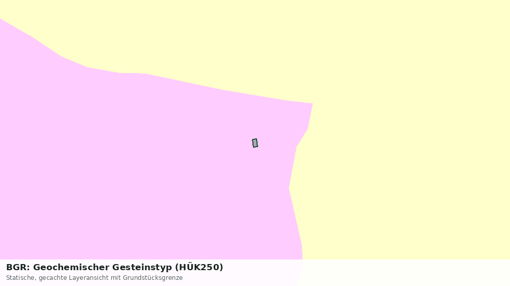 Statische Kartenansicht: BGR: Geochemischer Gesteinstyp (HÜK250)