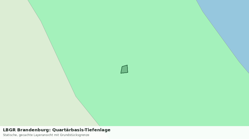 Statische Kartenansicht: LBGR Brandenburg: Quartärbasis-Tiefenlage