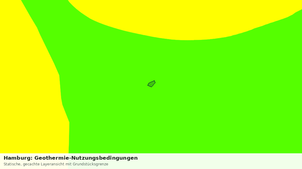 Statische Kartenansicht: Hamburg: Geothermie-Nutzungsbedingungen