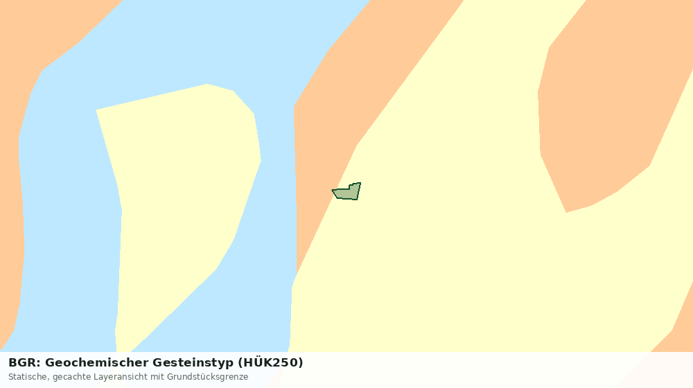 Statische Kartenansicht: BGR: Geochemischer Gesteinstyp (HÜK250)