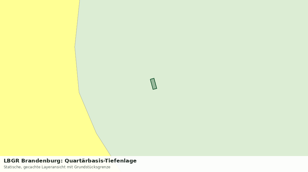 Statische Kartenansicht: LBGR Brandenburg: Quartärbasis-Tiefenlage