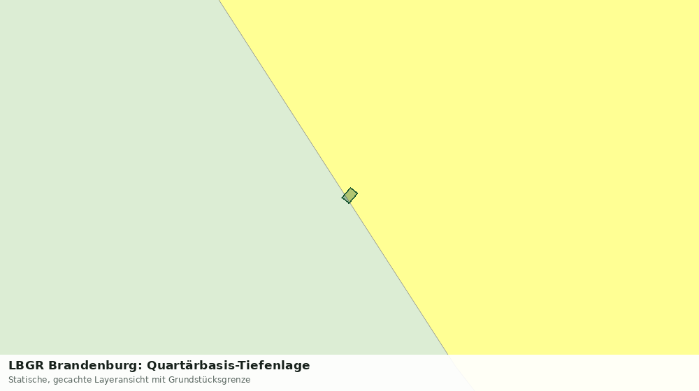 Statische Kartenansicht: LBGR Brandenburg: Quartärbasis-Tiefenlage