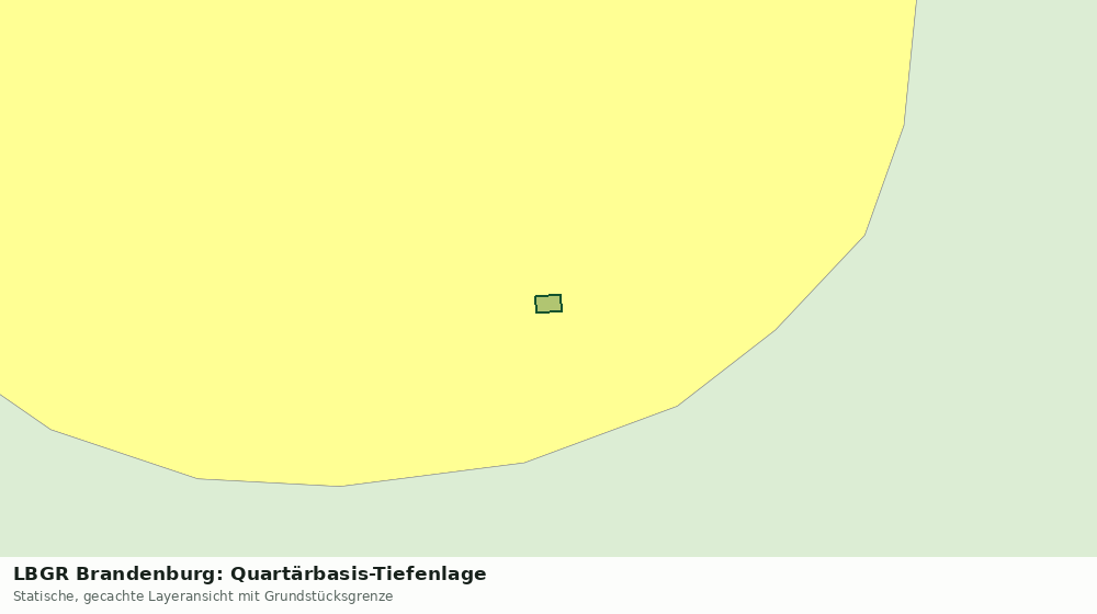 Statische Kartenansicht: LBGR Brandenburg: Quartärbasis-Tiefenlage