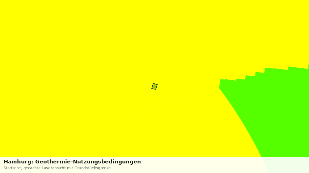 Statische Kartenansicht: Hamburg: Geothermie-Nutzungsbedingungen