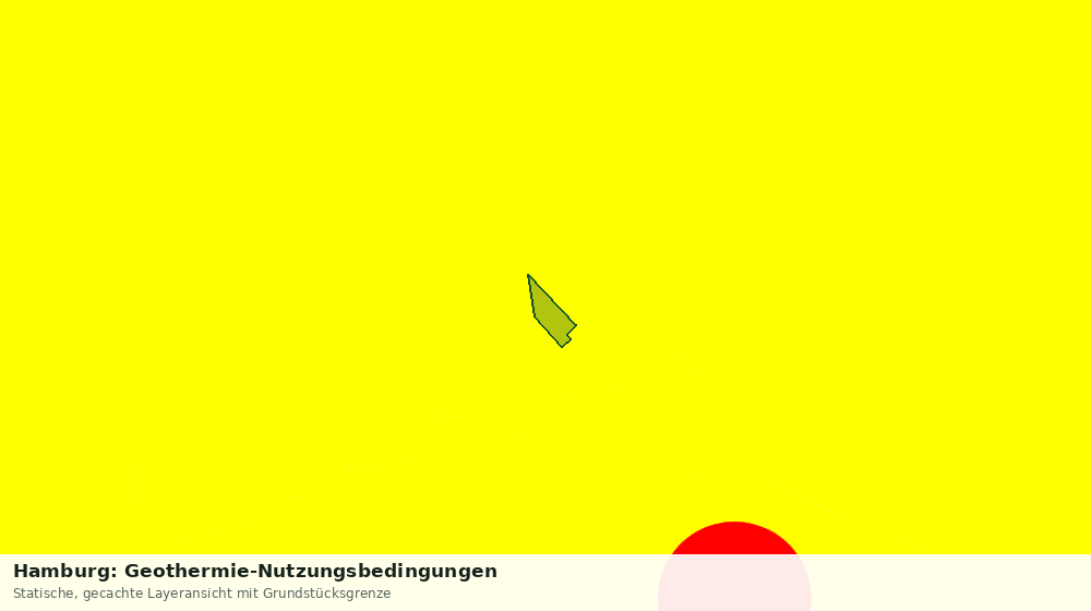 Statische Kartenansicht: Hamburg: Geothermie-Nutzungsbedingungen