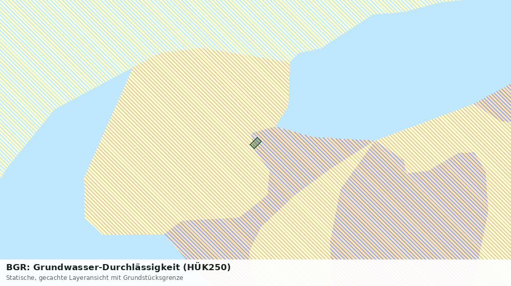 Statische Kartenansicht: BGR: Grundwasser-Durchlässigkeit (HÜK250)