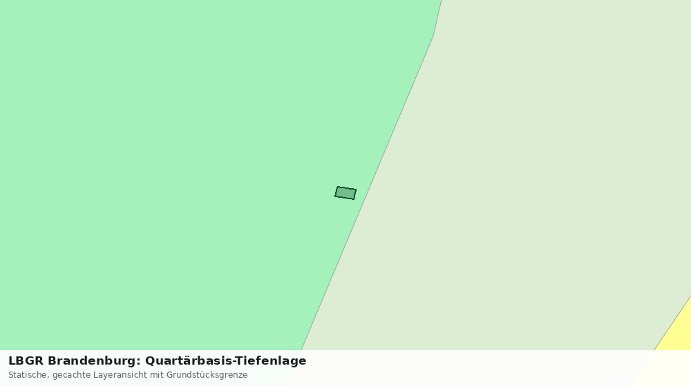Statische Kartenansicht: LBGR Brandenburg: Quartärbasis-Tiefenlage