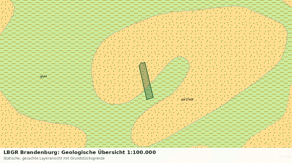 Statische Kartenansicht: LBGR Brandenburg: Geologische Übersicht 1:100.000