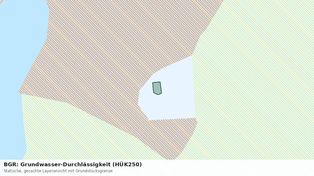 Statische Kartenansicht: BGR: Grundwasser-Durchlässigkeit (HÜK250)