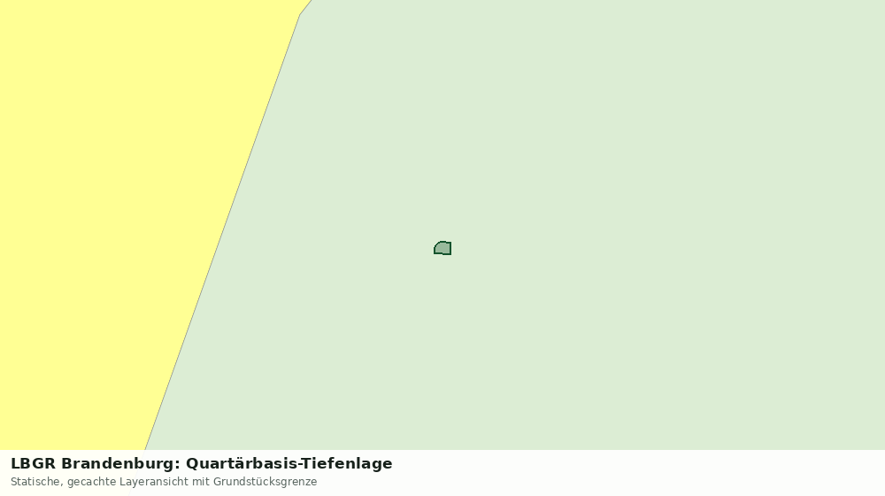 Statische Kartenansicht: LBGR Brandenburg: Quartärbasis-Tiefenlage