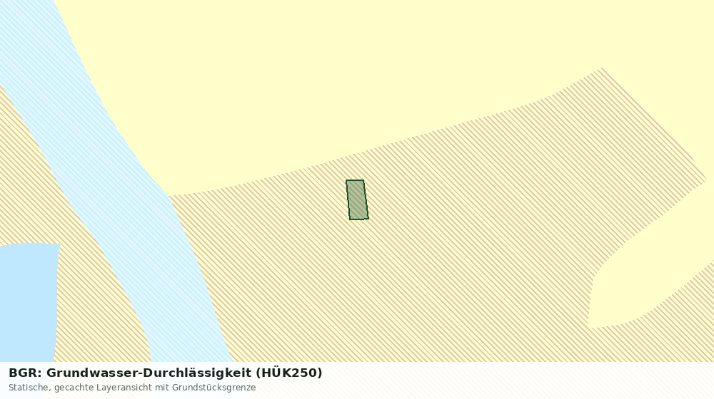 Statische Kartenansicht: BGR: Grundwasser-Durchlässigkeit (HÜK250)