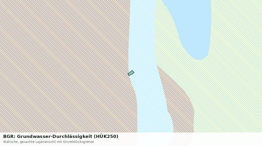 Statische Kartenansicht: BGR: Grundwasser-Durchlässigkeit (HÜK250)