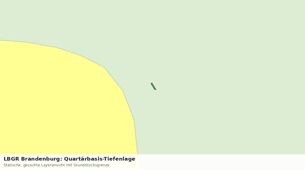 Statische Kartenansicht: LBGR Brandenburg: Quartärbasis-Tiefenlage