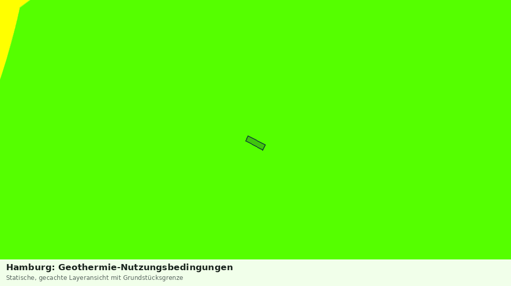 Statische Kartenansicht: Hamburg: Geothermie-Nutzungsbedingungen