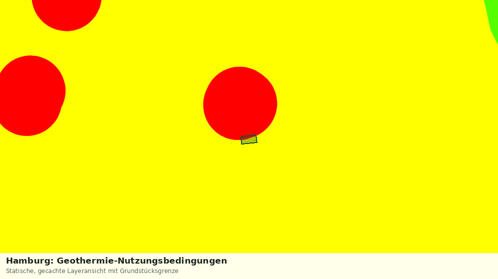 Statische Kartenansicht: Hamburg: Geothermie-Nutzungsbedingungen