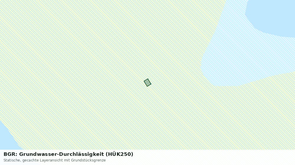Statische Kartenansicht: BGR: Grundwasser-Durchlässigkeit (HÜK250)