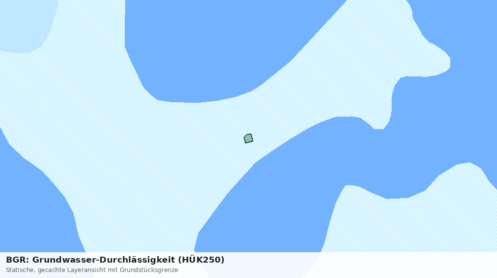 Statische Kartenansicht: BGR: Grundwasser-Durchlässigkeit (HÜK250)