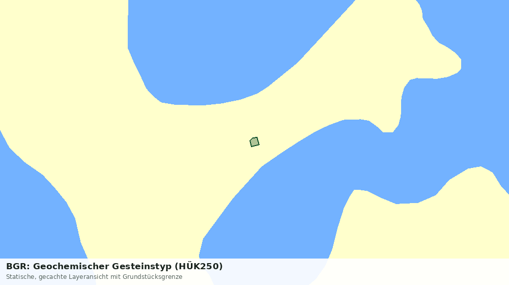 Statische Kartenansicht: BGR: Geochemischer Gesteinstyp (HÜK250)