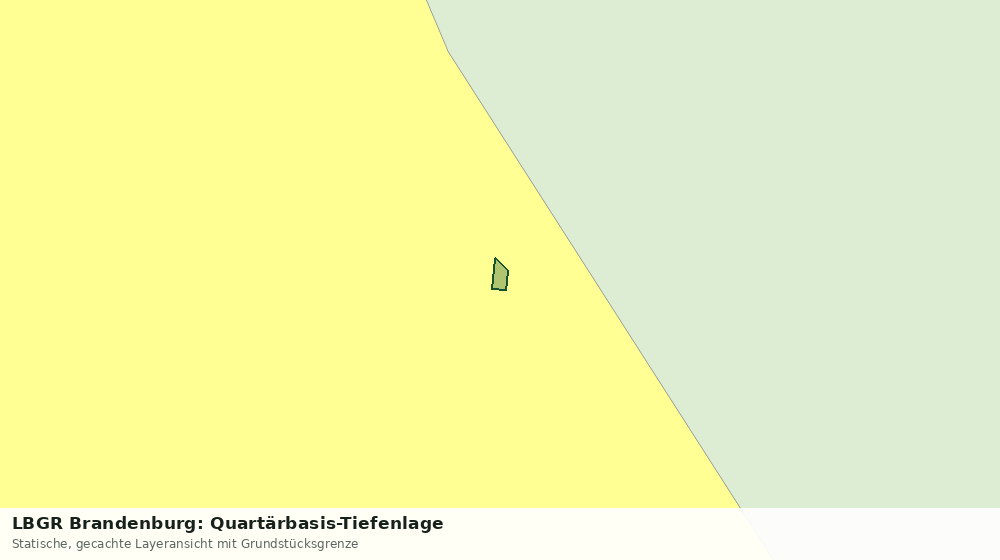 Statische Kartenansicht: LBGR Brandenburg: Quartärbasis-Tiefenlage
