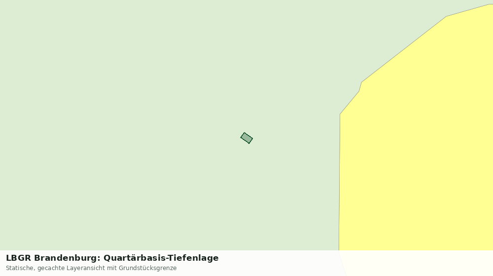 Statische Kartenansicht: LBGR Brandenburg: Quartärbasis-Tiefenlage