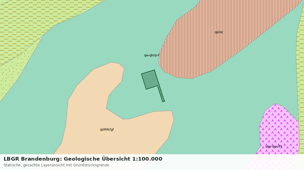 Statische Kartenansicht: LBGR Brandenburg: Geologische Übersicht 1:100.000