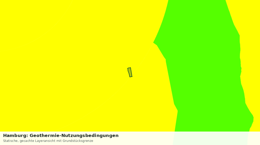 Statische Kartenansicht: Hamburg: Geothermie-Nutzungsbedingungen