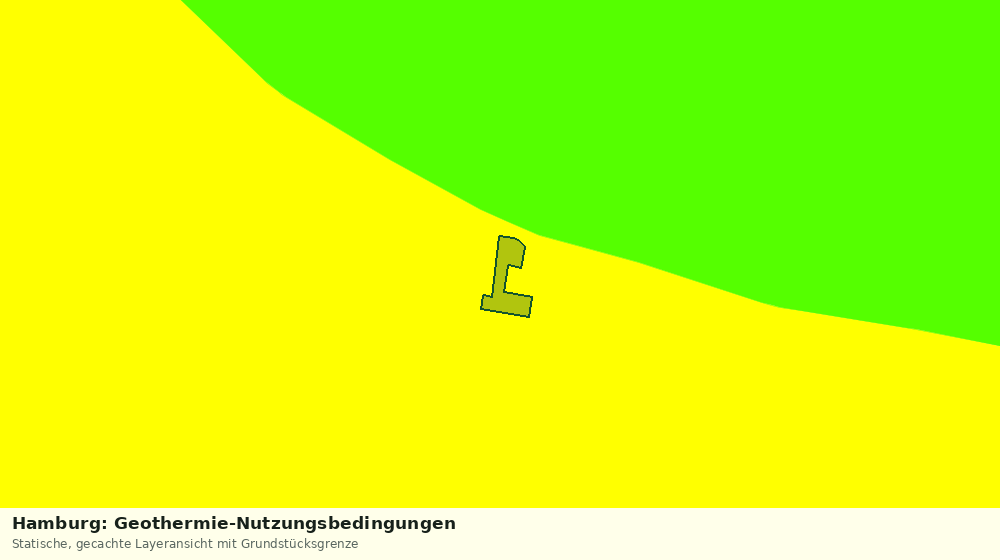 Statische Kartenansicht: Hamburg: Geothermie-Nutzungsbedingungen