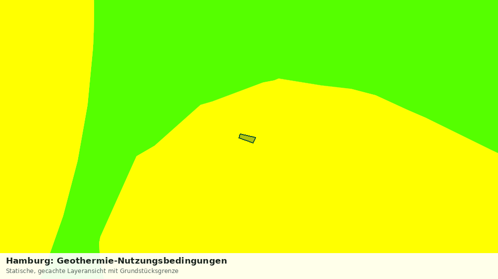 Statische Kartenansicht: Hamburg: Geothermie-Nutzungsbedingungen