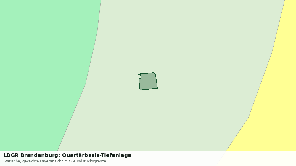 Statische Kartenansicht: LBGR Brandenburg: Quartärbasis-Tiefenlage
